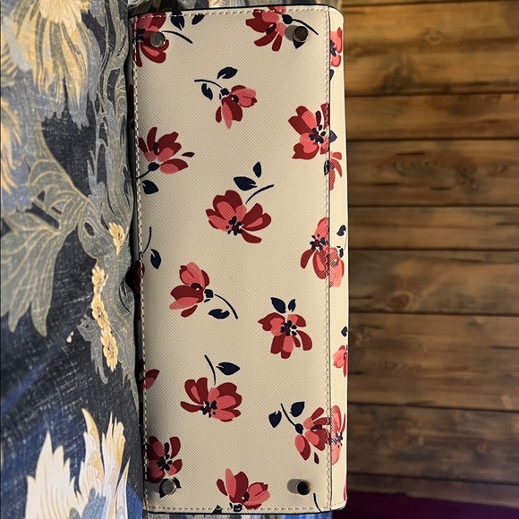 Kate Spade Pink and Blue Floral Satchel and wallet - Picture 4 of 8